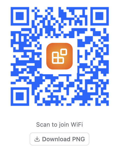 QR Code macro on a published page.